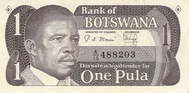 Botswana p.6 1 Pula 1983